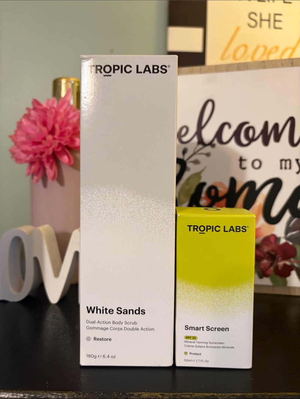 Bundle of Tropic Labs Exfoliate Body Scrub & Sunscreen Spf22